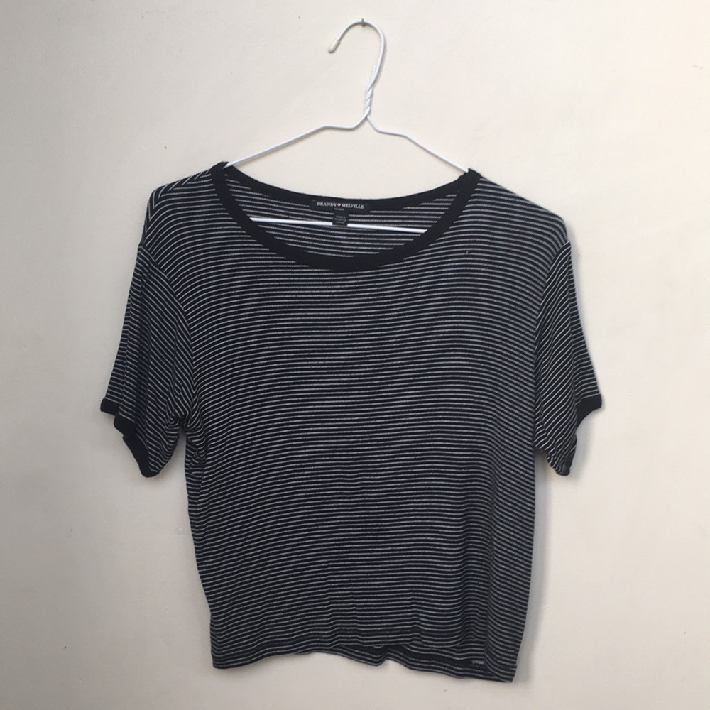 Striped black and white t shirt
